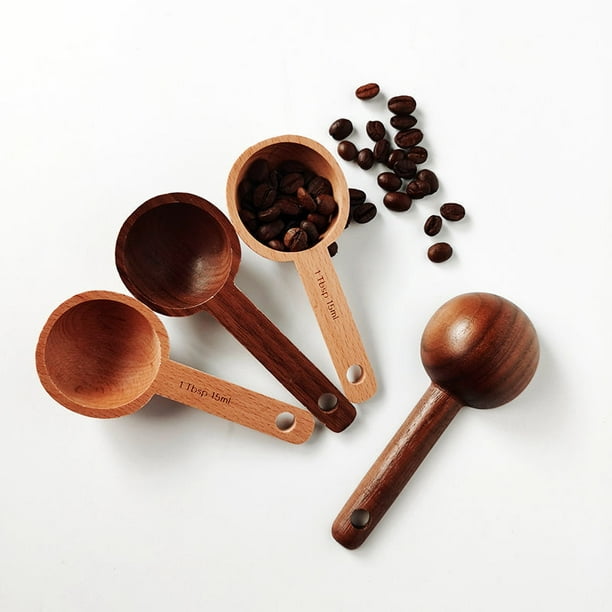 Cuillère à mesurer en bois 15ML, cuillère à café en bois naturel, cuillères  à soupe de cuisine pour enfants
