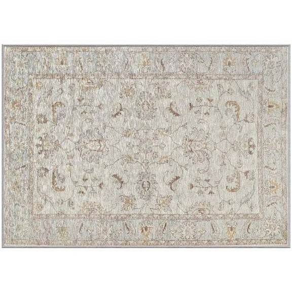 Gel Pro 6065612 34 x 24 in. Geometric Polyester Accent Rug, Beige