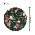 thumbnail image 3 of ZNDUO 2 Pack Round Mouse Pad Tropical Plant Skull Pattern 7.9" Small Non-Slip Rubber Gaming Mousepad Desk Mat for Home Office, 3 of 7
