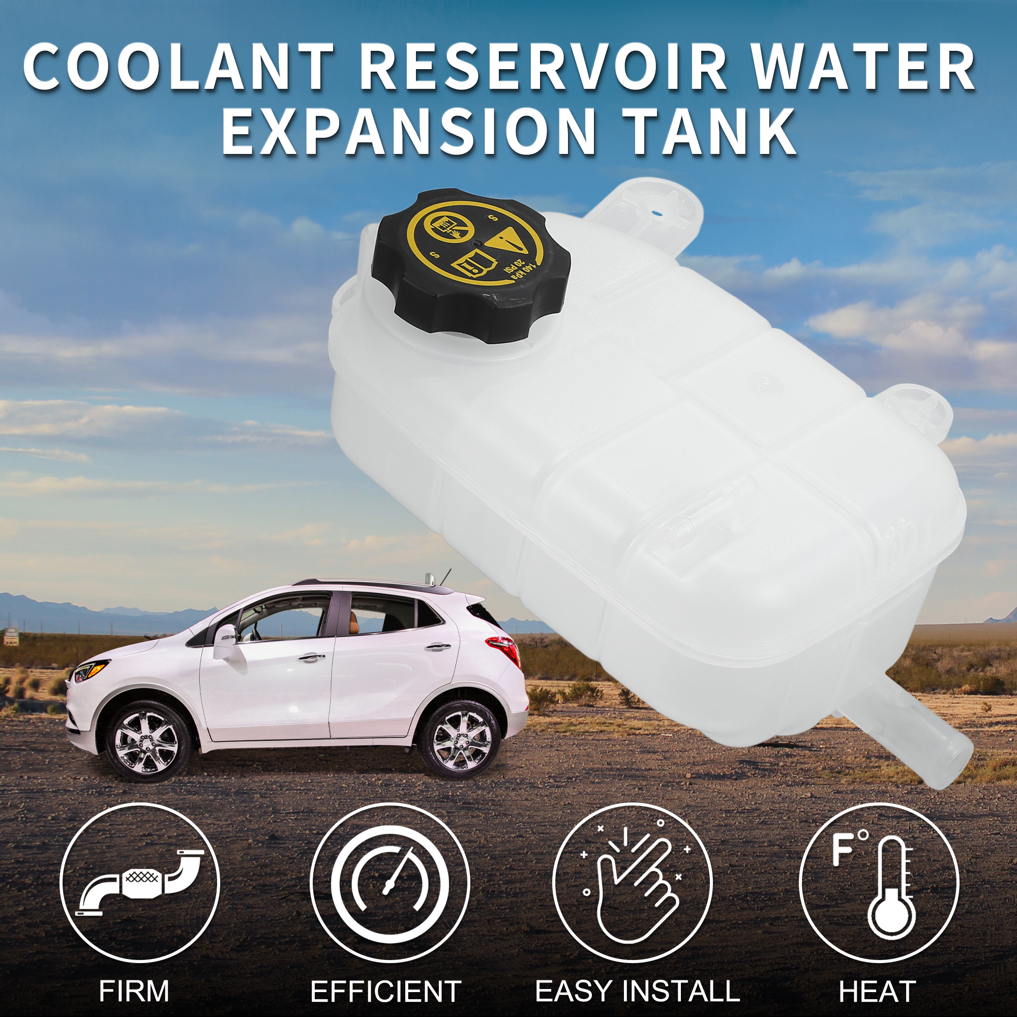 Unique Bargains Coolant Reservoir Water Expansion Tank for Buick Encore No.95201979