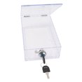 thumbnail image 3 of Thermostat Lock Box Large Universal Home Locking Thermostat Guard Clear Cover with Key for Thermostat On Wall, 3 of 5