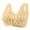 Light Yellow, variant on CAICJ98 Elder Woman Floral Wirefree Bra Front Button Closeure Soft Cotton Bra for Mom Grandma Gift Bra for Older Women Red,44