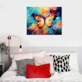 thumbnail image 4 of COMIO Sense Canvas Butterfly Vibrant  Canvas Art - Home Decor Wall Art Print Poster Painting Large, 4 of 4