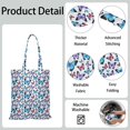 thumbnail image 5 of Watercolor Butterfly Floral Canvas Tote Bag – Romantic Nature-Inspired Reusable Cotton Shopping Bag with Artistic Fantasy Garden & Starry Sky Design for Women, Teens, Aesthetic Gift Lovers, 5 of 7