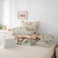thumbnail image 6 of Homewish Vintage Bohemian Dreamcatcher 7pcs Queen Bedding,Green Feathers Bedding Comforter Set Queen,Light Gray Reversible, 6 of 8