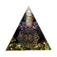 thumbnail image 1 of Orgone 6x6cm Generador de energía Adornos de escritorio para el hogar Decoración Energía de energía para dormitorio Comedor 5x5cm Baoblaze Pirámide de cristal, 1 of 8
