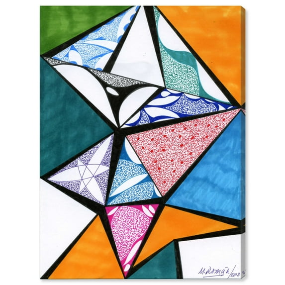Runway Avenue Printed Geometric Canvas Art Print