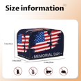 thumbnail image 5 of Balery Memorial Day Pattern Oven Cover Kitchen Bread Machine Protector, 2 Slice Toaster Cover for Home, Anti Dust Fingerprint Coaster Cover, 5 of 7