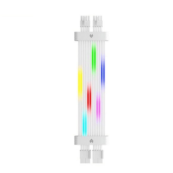 Dual 8Pin ARGB Graphics Card Power Supply Cable RGB Power Extension Cable RGB PSU Cable for 30XX 40XX Graphics Cards B