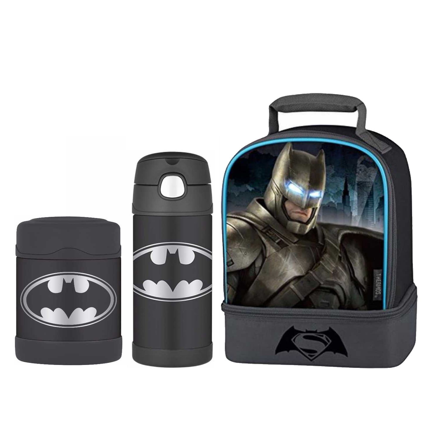 batman lunch box and bottle