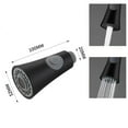 thumbnail image 4 of Pull-Out Faucet Kitchen Shower Two-Stage Water Outlet Pull-Out Special Black YIWEI, 4 of 9