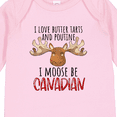 thumbnail image 4 of Inktastic I Love Butter Tarts and Poutine I Moose Be Canadian Pun Boys or Girls Long Sleeve Baby Bodysuit, 4 of 5