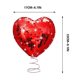 thumbnail image 3 of Espejo de corazón para escena de bodas y celebración con resorte | Decoración romántica para Día de Valentina y Navidad | 1 unidad, 3 of 8