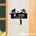 thumbnail image 3 of Handmadetneonsign Cute Cat House Number, Cat Home Address Metal, Custom House Address Sign Plaque 70128, 3 of 5
