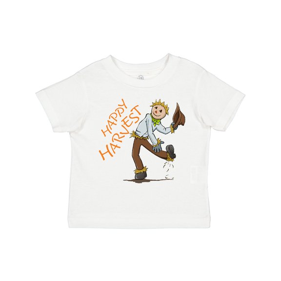Inktastic Happy Harvest Scarecrow Boys or Girls Toddler T-Shirt