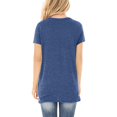 thumbnail image 3 of Birdeem T-Shirt Mode Femme Col en V Manches Courtes Blouse Ample, 3 of 12