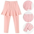 thumbnail image 3 of BULLPIANO 2-10 Years Little Girls Leggings Pants with Tutu Skirts Kids Culottes Footless Tights, 3 of 7