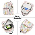 thumbnail image 5 of JIALIOU Mini Backpack Purse for Women Quilted Casual Daypack Small Travel Shoulder Bag, Colorful Bunnies and Eggs, 5 of 7