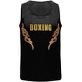 thumbnail image 3 of Yanarno Débardeurs de Boxe à Sequins pour Garçons Sans Manches Imprimé Lettres pour Course Noir&Or 14, 3 of 6