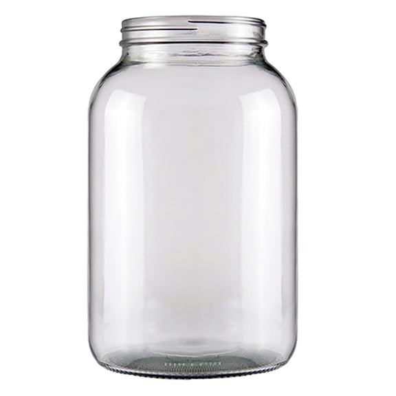 One Gallon Wide Mouth Glass Jar (No Lid)