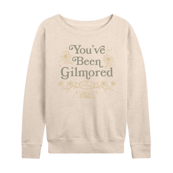 Gilmore Girls - You've Been Gilmored Lightweight French Terry Wide Neck Long Sleeve Graphic Shirt