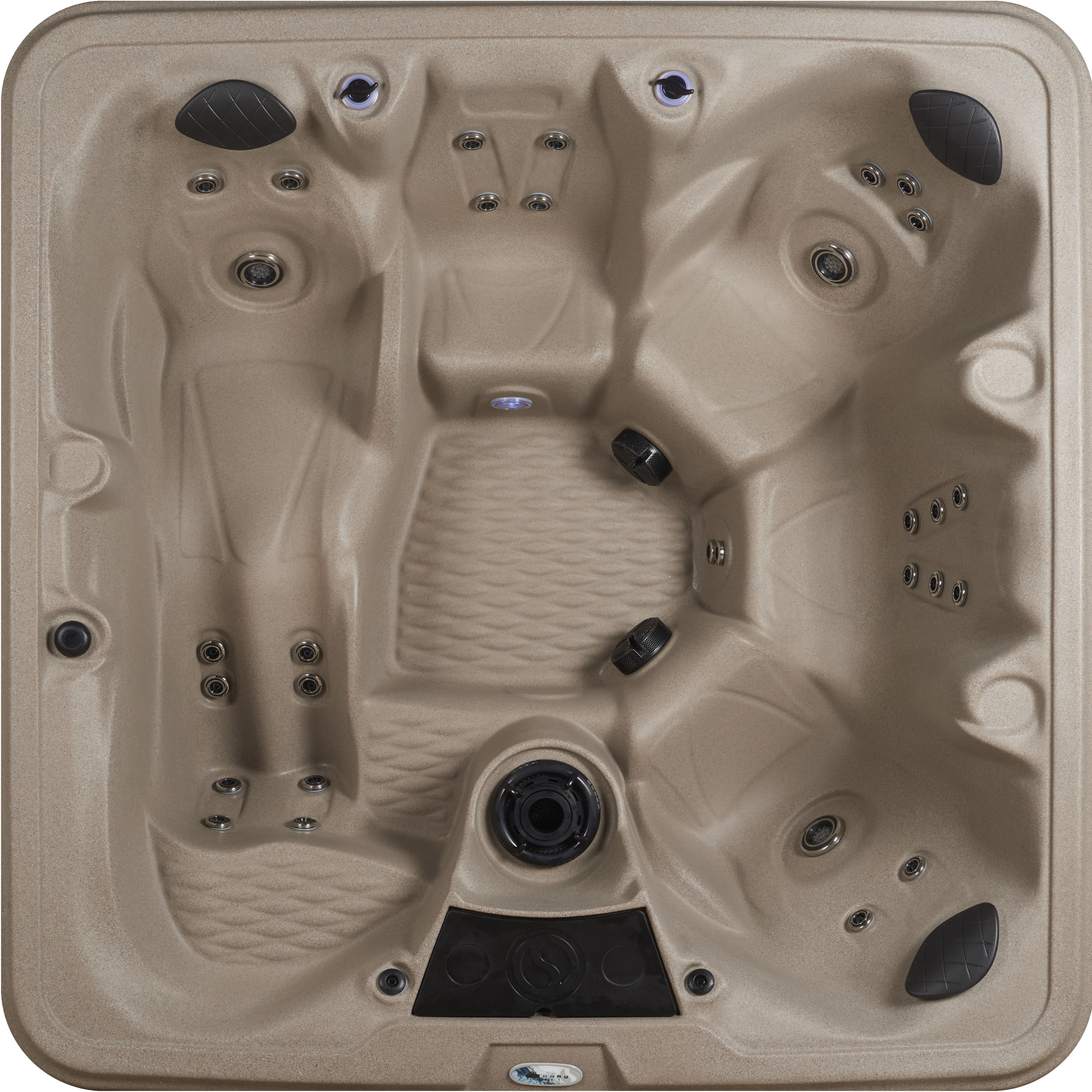 Aqualife by Strong Spas Palm Beach 6 Person 69-Port Lounger Spa, 30 Jets, Cobblestone