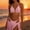 *Pink, variant on ClodeEU Women's 3 Piece Triangle Bikini Set with Sarong Cover Up, Halter Tie Swimsuit with Beach Wrap Skirt for Pool Party Pink,Womens Plus L