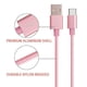 thumbnail image 3 of Cable de datos de carga rápida Un-Tech USB-C Baby Pink, 3 of 8