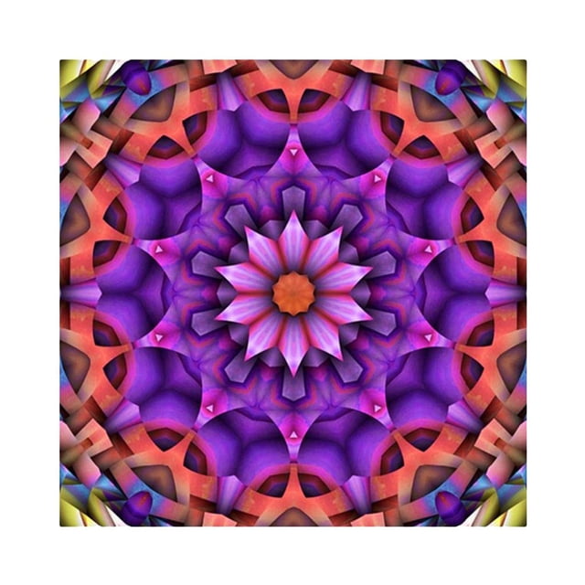 Completo DIY 5D Flor Diamante Pintura Imagen de Manualidades Regalo Decoración 25x25cm Púrpura Baoblaze Pintura del diamante DIY