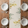 thumbnail image 6 of Eucalyptus Leaves Table Runner - 72 Inch Long, Kitchen Dining Table Runner Dresser Scarves, Farmhouse Retro Botanical Flowers Herbs Farmhouse Decor for Coffee Tables Wedding Party Banquet, 6 of 8