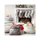 thumbnail image 2 of Venta al por mayor Mini saco de Navidad Bolsa de dulces de Navidad Monograma Pom Pom Velvet Santa Sack, 2 of 4