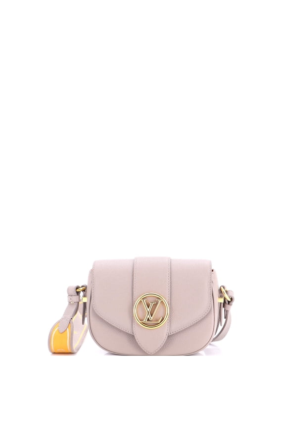 Pre-Owned LV Pont 9 Soft Bag Leather PM By Rebag