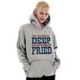thumbnail image 4 of You Had Me At Deep Fried Southern Unisex Plus Fleece Graphic Hoodie Brisco Brands 2X, 4 of 5