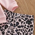 thumbnail image 6 of Gzhioc Newborn Baby Girls Clothes Daddy Saying Sweatshirt T-shirt Leopard Print Pants Headband Outfit Set (0-4 Years), 6 of 7