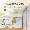 thumbnail image 3 of Outsunny 20' x 10' Walk-In Greenhouse, Outdoor Garden Greenhouse with 8 Mesh Windows, Roll-Up Zipper Door, 140 GSM PE Cover, Reinforced Galvanized Steel Frame, White, 3 of 9