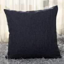 2 Pack Throw Pillow Covers 18x18 inch, Black Pillow Covers for Bed Room Living Couch Home Dercoration