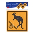 thumbnail image 6 of Beistle 54306 Outback Road Sign Cutouts-4 Pcs, 14'' 13'' .1'', Yellow/Black, 6 of 7