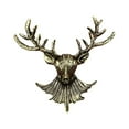 thumbnail image 4 of Broche navideño con forma de cabeza de reno, para traje, bufanda, decoración navideña, para solapa. Bronce, 4 of 9