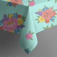 thumbnail image 5 of Pioneer Flower Floral Print Pattern Square Tablecloth, Waterproof Wipeable Spillproof Washable Table Cover for Home Kitchen Party Decor, 42"x42", 5 of 6