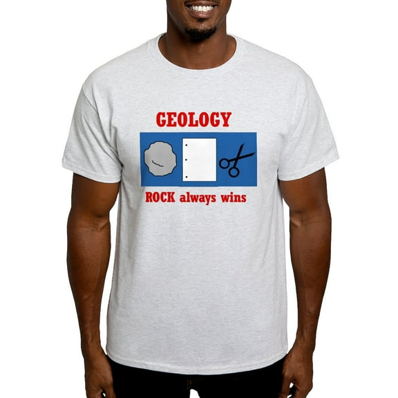 CafePress - Rock Always Wins Light T Shirt - Men's Classic Graphic T-Shirt