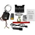 thumbnail image 6 of 3500 lb Electric Winch, Waterproof Electric Truck Winch,12V Synthetic Rope Winch with Wireless Remote for Towing Jeep Off-Road SUV Truck Car Trailer Boat, 6 of 6