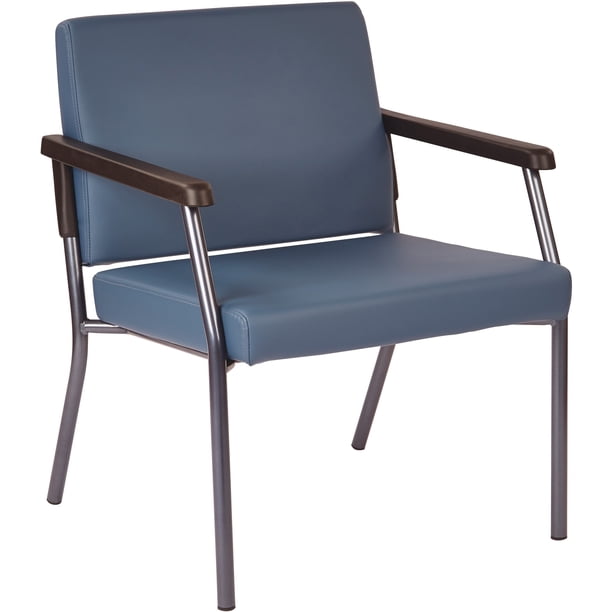 Guest Chair with soft PU Arms, Sturdy Titanium Metal Frame - Walmart
