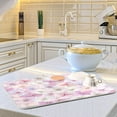thumbnail image 6 of Coolnut Vintage Watercolor Flowers Kitchen Dish Drying Mat, 16'' x 18'' Super Absorbent Dish Drying Mat for Kitchen, Sink, Dining Table Home Decor, 6 of 7