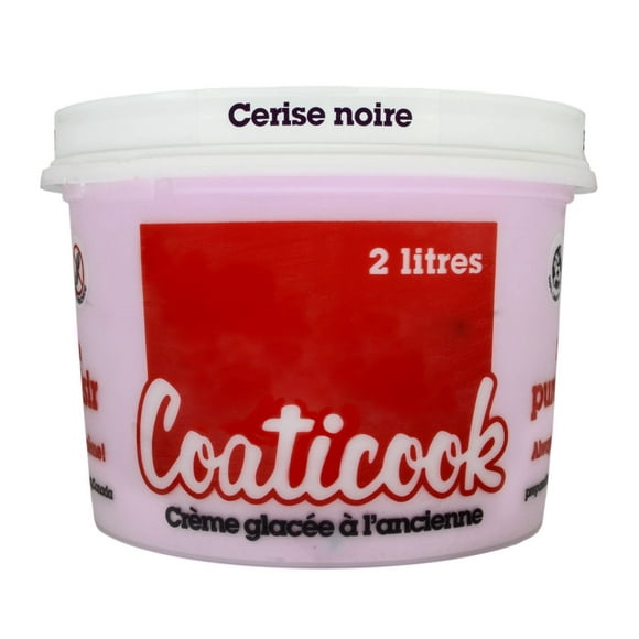 Coaticook Black Cherry Ice Cream, 2 L