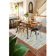 thumbnail image 5 of Unique Loom Chindi Jute Collection Area Rug (5' 1" x 8' Rectangle Navy Blue/Ivory), 5 of 7