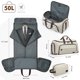 thumbnail image 3 of Bolsa de ropa S-ZONE Carry On de 50 litros para viajes para hombres y mujeres, 3 of 8