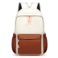 thumbnail image 3 of CUZIBR Kids Backpack Lightweight Color Block Drawstring Zipper Design Side Elastic Water Bottle Pockets School Bag For Girls Student School Bag Travel Everyday Use, 3 of 3