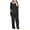 Black, variant on Drses Women's Sets 2 Piece Outfit Casual Summer Crewneck Long Batwing Sleeve Flowy Shirts Wide Leg Pants Lrregular Hem With Pockets
