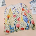 thumbnail image 6 of Watercolor Wildflowers Women's Floral Printed Sweatshirt Long Sleeve Crewneck Casual Loose Vintage Graphic Pullover Tops, 6 of 7