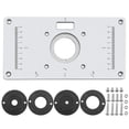thumbnail image 1 of Máquina De Corte De Placa De Inserción De Mesa De Enrutador De Aleación De Aluminio Tablero Abatible Para Bancos De Carpintería Jadeshay moderno, 1 of 8